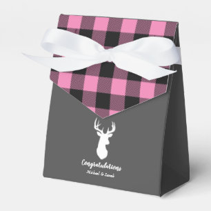 Hirschjagd Lodge Kinderdusche Antlers Girl Pink Geschenkschachtel