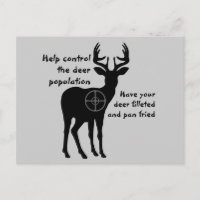 Hirschjagd Postkarte