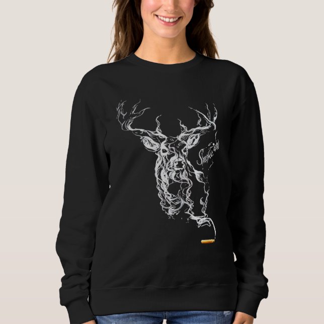 Hirschjagd Rauch Em Hunter Husband Vater Grandp Sweatshirt (Vorderseite)