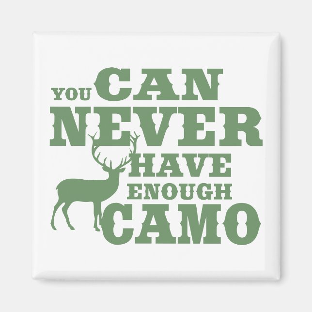 Hirschjagd Spaß Camouflage Magnet (Vorne)