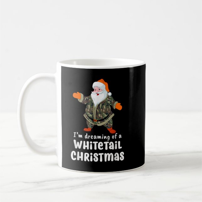 Hirschjagd Whitetail Weihnachtsfeiertage Camouflag Kaffeetasse (Links)