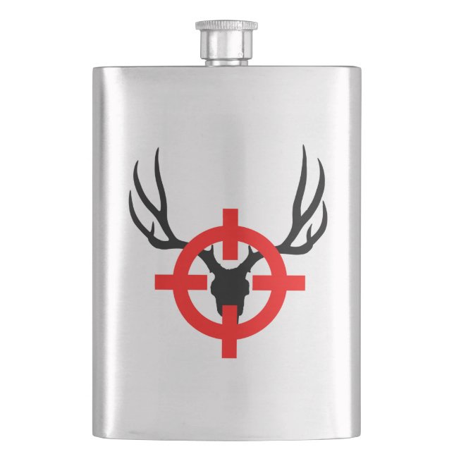 Hirschjäger - Bullseye Flachmann (Vorderseite)