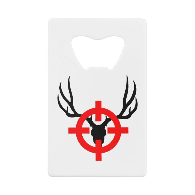 Hirschjäger - Bullseye Geldbeutel Flaschenöffner (Vorderseite)
