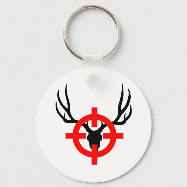 Hirschjäger - Bullseye Schlüsselanhänger (Vorderseite)