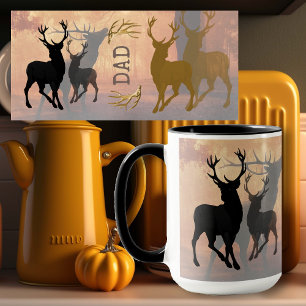 Hirschjäger-Geweih-Name-Vorlage Tasse