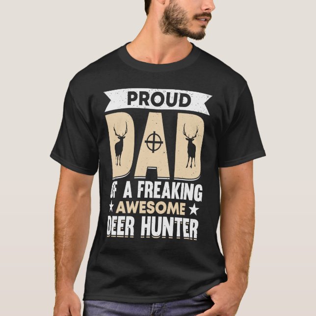 Hirschjäger Jagdsaison Pater Huntsman Vater 8 T-Shirt (Vorderseite)