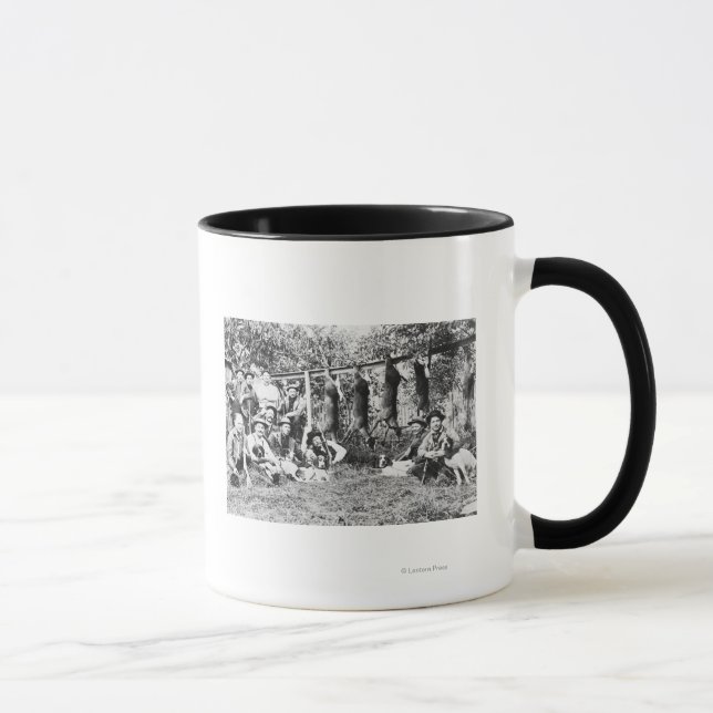 Hirschjäger mit ihren Hunden am Hood Canal Tasse (Rechts)