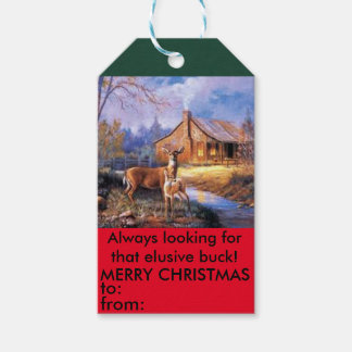 Hirschjäger sind schwer zu fassende Weihnachtsgesc Geschenkanhänger