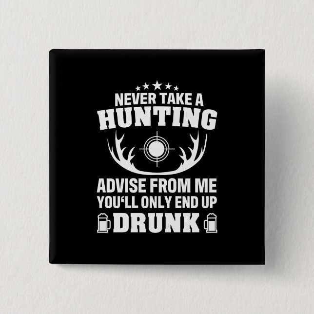 Hirschjäger trinken button (Vorderseite)