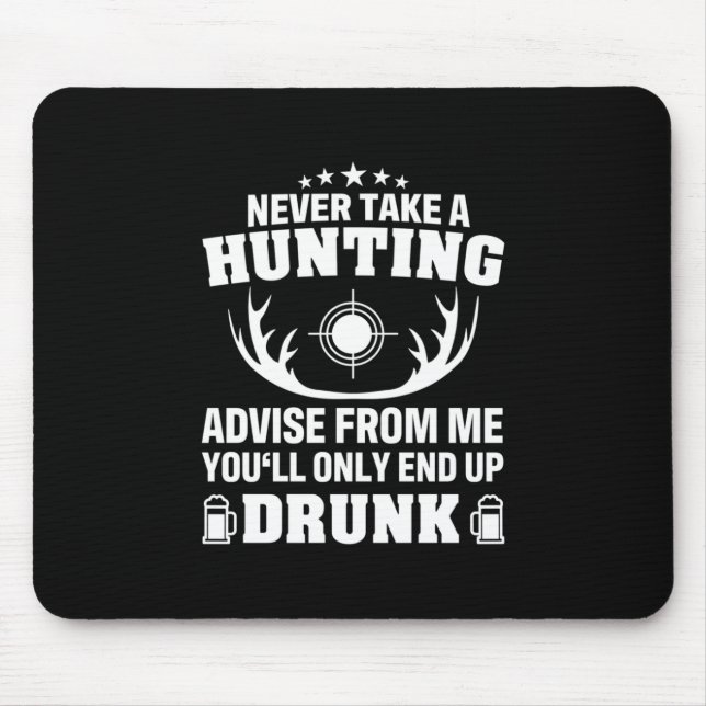 Hirschjäger trinken mousepad (Vorne)