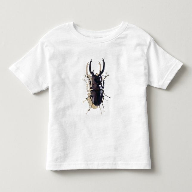 "Hirschkäfer" Insekten-Aquarell-Kunst Kleinkind T-shirt (Vorderseite)