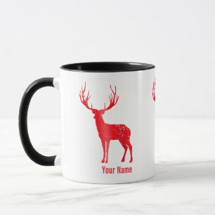 Hirschkhalet Antlers Retro Stag Antlers Vintag Tasse