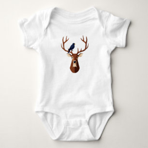Hirschkopf Baby Strampler