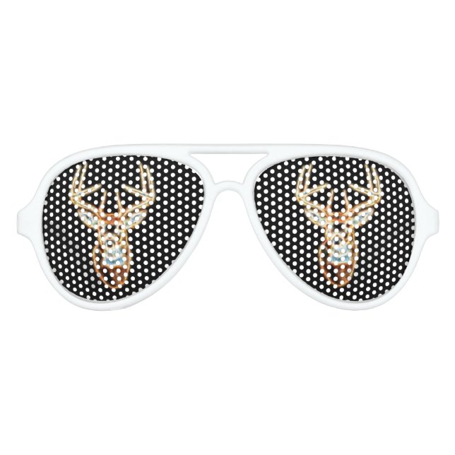 Hirschkopf digitaler Energie Geist Sonnenbrille (Vorderseite)