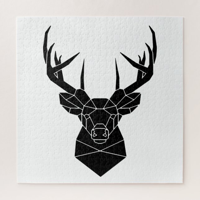 Hirschkopf Geometric ai File Deer Silhouette Stag  (Vertikal)