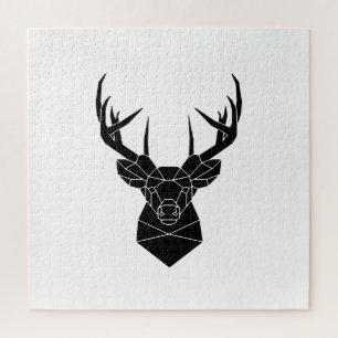 Hirschkopf Geometric ai File Deer Silhouette Stag