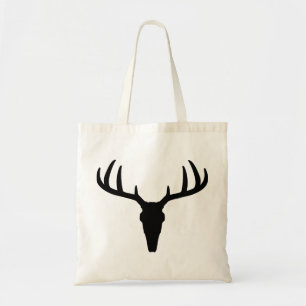 Hirschkopf-Silhouette Antlers Animal Rentier Tragetasche