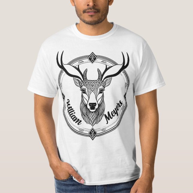 Hirschkopf T-Shirt (Vorderseite)