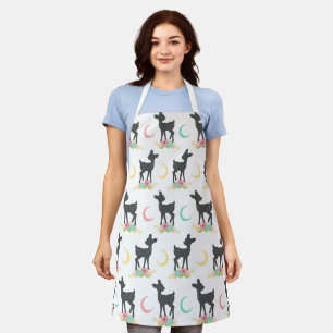 Hirschmuster, Baby Deer, Boho, Blume, Mond Schürze