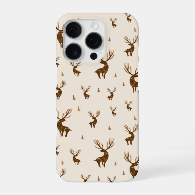 Hirschmuster iPhone 16 Pro Hülle (Rückseite)