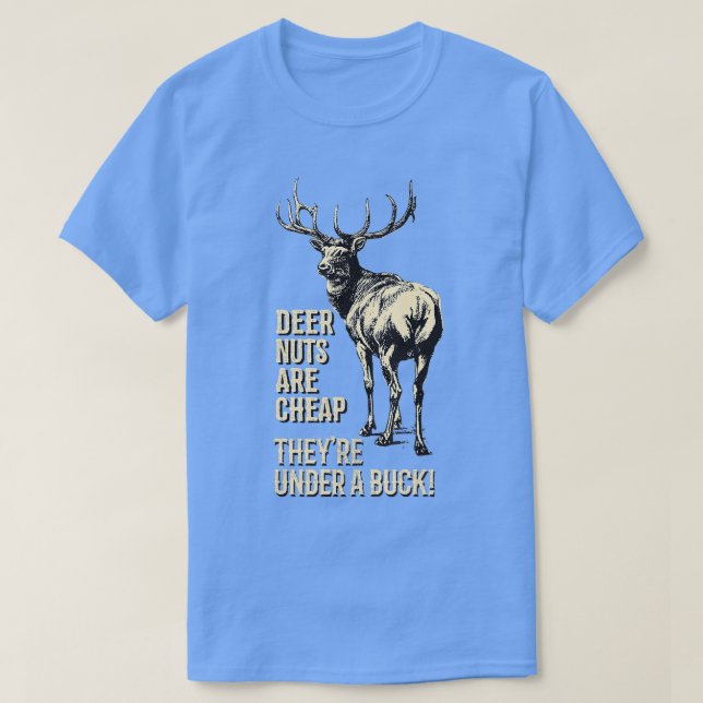 Hirschnuts sind billig unter einem Buckhirschfick T-Shirt (Design vorne)