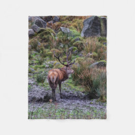 Hirschphotographiedecke Fleecedecke