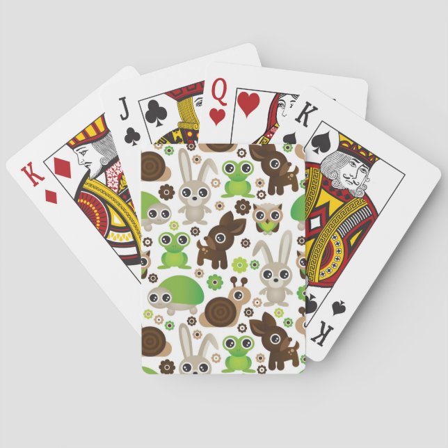 Hirschschildkröte Spielkarten (Rückseite)