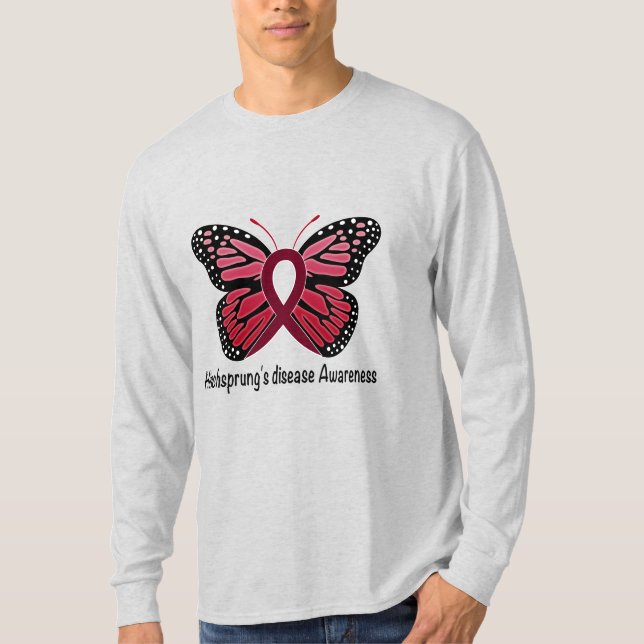 Hirschsprungs Krankheits-Schmetterling der T-Shirt (Vorderseite)