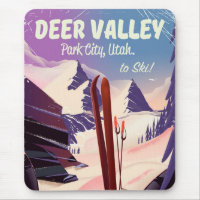 Hirschtal, Park City, Utah, Ski-Reiseplakat.