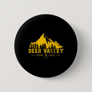 Hirschtal Utah Usa Skigebiet Alpin Skifahren Souv Button