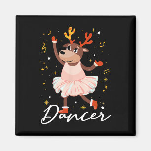 Hirschtanz Funny Xmas Celebration Teens Youths Chr Magnet