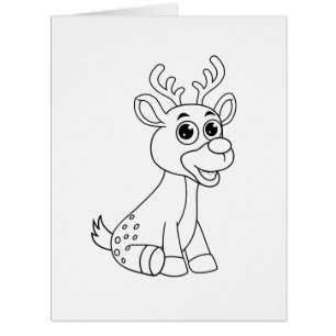 Hirschtier Baby Young Animal Niedlich Postcard