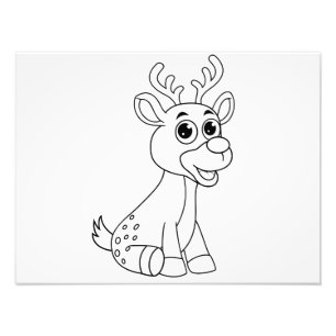 Hirschtier Baby Young Animal Niedlich Postcard P Fotodruck