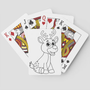 Hirschtier Baby Young Animal Niedlich Postcard P Spielkarten