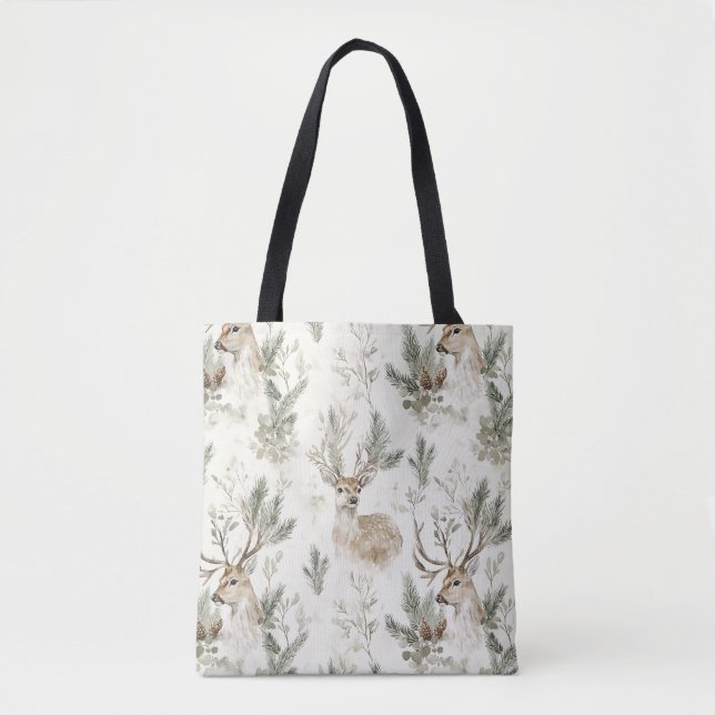 Hirschwald-Weihnachten Tasche (Vorderseite)