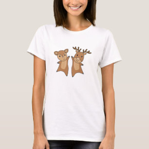 Hirschwaldtiere: Niedliche Tiere für T-Shirt