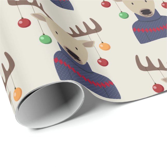 Hirschweih Geschenkpapier (Rolleneckpunkt)
