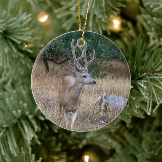 Hirschweihnachtsdekoration Keramik Ornament (Baum)