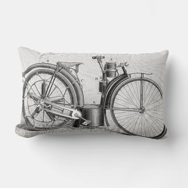 Hirse-Motorrad, 1895 Lendenkissen (Vorderseite)