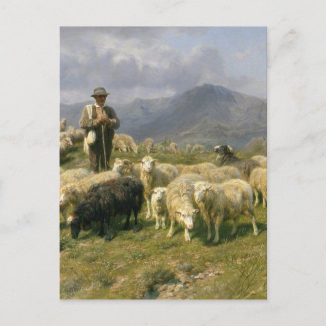 Hirte der Pyrenäen von Rosa Bonheur Postkarte (Vorderseite)