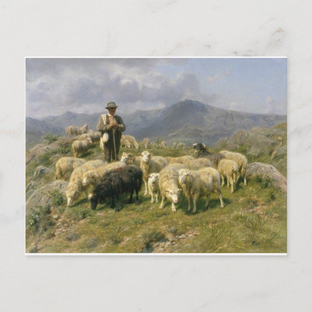 Hirte der Pyrenäen von Rosa Bonheur Postkarte (Vorderseite)