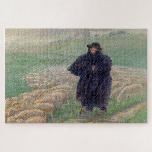 Hirte in einem Downpour (1889) von Camille Pissarr