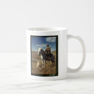 Hirte mit Pferd und Hund auf Gravelly Range Kaffeetasse