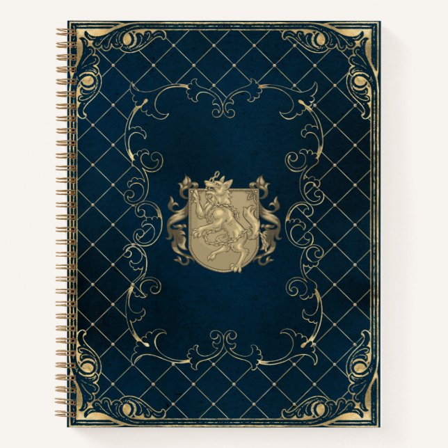 Hirten von Haven Blue Notebook Notizbuch (Vorderseite)
