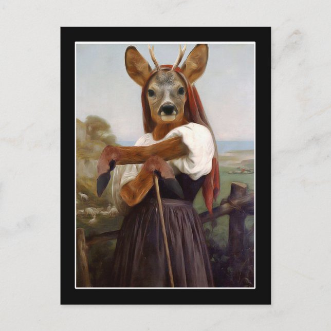Hirteness Bouguereau Postkarte (Vorderseite)