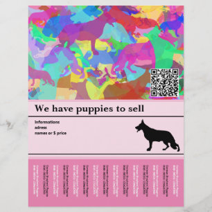Hirtenhund personalisierter Flyer
