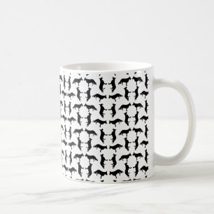Hirtenhund-Silhouette Kaffeetasse