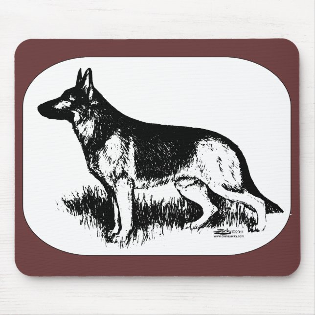 Hirtenprofil Mousepad (Vorne)