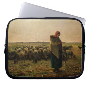 Hirtin mit ihrer Flock, 1863 Laptopschutzhülle