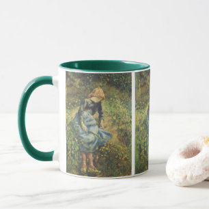 Hirtin von Camille Pissarro, Vintage Fine Art Tasse